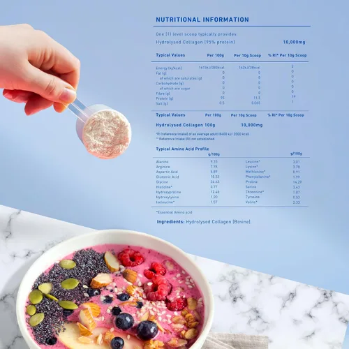 Vista 9 de The Intelligent Health - Péptidos de colágeno hidrolizado en polvo, alimentados con pasto, alto en proteínas, sin sabor, libres de gluten, apto