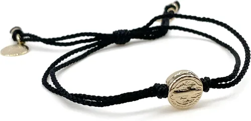 Vista 7 de St Benedict Coin Medal on Adjustable Red Cord Wrist Adjustable Bracelet