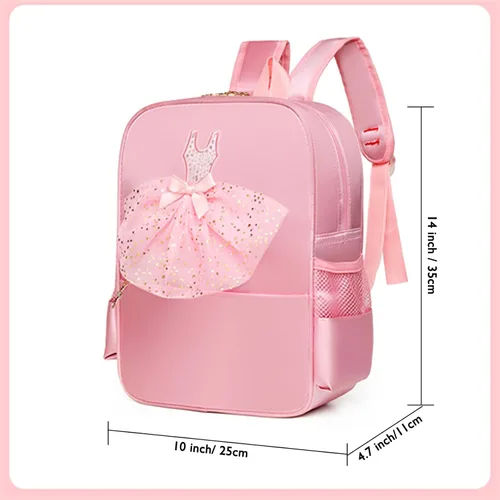 Vista 2 de SEHXIM Bonita mochila de ballet para bailar, bolsa de baile tutú, bolsa impermeable para bailarina, bolsa de baile personalizada, bolsa