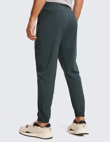 Vista 2 de CRZ YOGA Pantalones deportivos de golf elásticos en 4 direcciones con bolsillos de 30 pulgadas para hombre, pantalones de trabajo, gimnasio