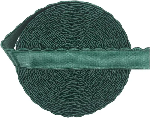 Vista 9 de Bristlegrass Banda elástica, elástica ancha para coser, correa elástica de 1/2 pulgada, 2 yardas, topacio azul, plegable, con lazo elástico