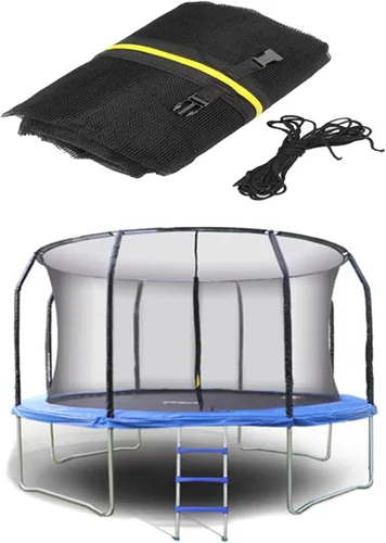 Vista 8 de Trampoline Safety Replacement Net, Trampoline Guard Nets for 8FT,10FT,12FT,14FT,15FT,16FTUsing Round Frame with Top Ring Enclosure System, Net Only