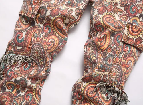 Vista 136 de Enrica Pantalones vaqueros estampados casuales para hombre
