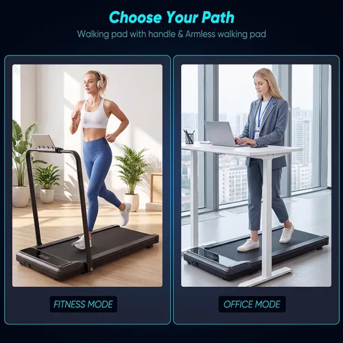 Vista 6 de NEWBULIG Caminadoras para el hogar con manillar portátil pequeño