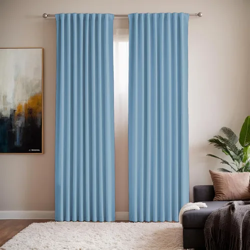 Vista 15 de Cortinas opacas de terciopelo beige para dormitorio de 52 x 72 pulgadas de largo, juego de 2 paneles - Cortinas con bloqueo de luz UV y reducción