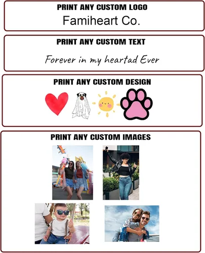 Vista 3 de Famiheart Sudaderas con capucha personalizadas diseñan el tuyo propio, retrato de camisa de la foto, regalos personalizados para el día de San