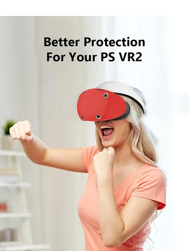 Vista 7 de KANG YU Accessories for PSVR2, VR Shell, Disposable Eye Cover, Joysticks Case, Lens Protector Cover for Playstation VR2 Accessories , Soft Washable