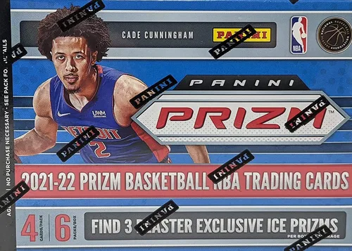 Vista 2 de 2021-22 Panini Prizm NBA Basketball Blaster Box (24 Tarjetas en Total) 3 Prizms de Hielo Exclusivos