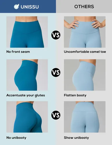 Vista 6 de Hugcurve - Leggings de entrenamiento de cintura alta sin costura frontal para mujer, pantalones de yoga suaves como la mantequilla, mallas atléticas