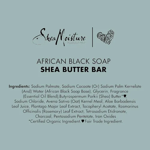 Vista 8 de SheaMoisture Jabón en Barra para Piel Problemática Jabón Negro Africano Limpiador con Mantequilla de Karité 8 onzas