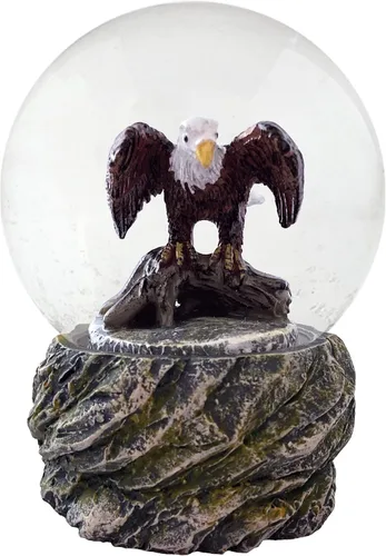 Vista 16 de Globo de agua - Oso marrón de Deluxebase. Decoración de animales de globo de nieve con figuras de oso marrón. Globo de purpurina de vidrio