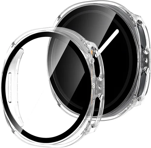 Vista 10 de Tensea [Paquete de 2]: Funda protectora de pantalla para Samsung Galaxy Watch FE 2024/5 2022/4 2021, accesorios de 1.57 pulgadas, cubierta