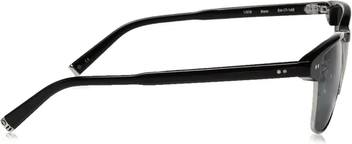 Vista 3 de John Varvatos V606 - Gafas de sol cuadradas polarizadas 0669in color negro