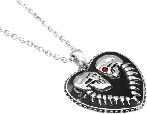 Vista 3 de Controse Bound For Eternity - Collar de corazón con dije (cadena de acero inoxidable 316L de 27 pulgadas)
