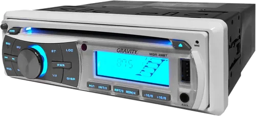 Vista 2 de Gravity MGR-208BT 300W Single DIN Marine Boat/Yatch Receptor/CD/SD/USB/Aux/AF/FM/MP3 - Funciona con Bluetooth