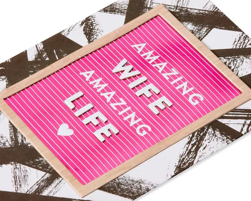 Vista 4 de American Greetings Tarjeta de San Valentín para esposa (In Love With You)