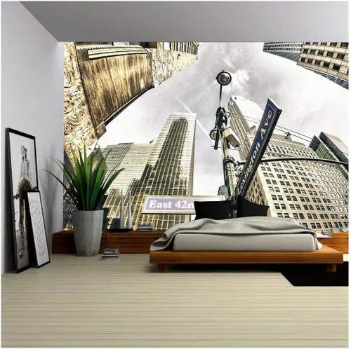 Vista 24 de Wall26 - Papel pintado autoadhesivo para pared, WMR-WP-X-DA51-66x24x4