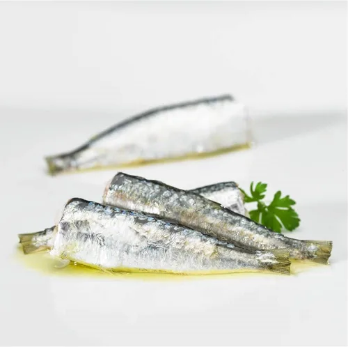 Vista 2 de La Narval. Sardinas pequeñas en aceite de oliva. 120g (4.23oz).