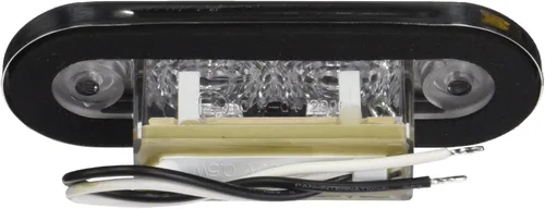 Vista 3 de Hella 959680811 '9680 Series' Multivolt Blanco 10-33V DC LED Luz de paso con borde de acero inoxidable pulido