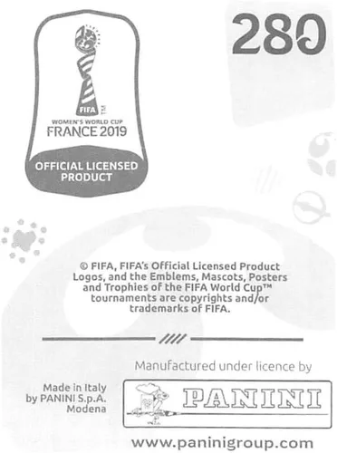 Vista 2 de 2019 Panini FIFA Women's World Cup France Album Stickers (Individual Sticker Only) Soccer #280 Hayley Lauder Scotland 2 Inch by 2 1/2 Inch