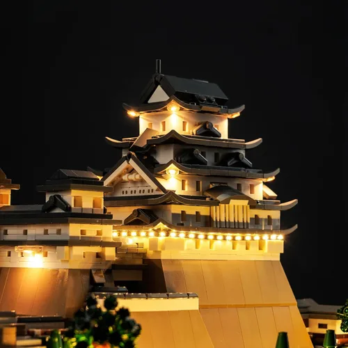 Vista 7 de LocoLee Kit de luces LED compatible con LEGO Himeji Castle 21060, LEGO Architecture Castle Creative Lighting Set Accesorios compatibles con LEGO
