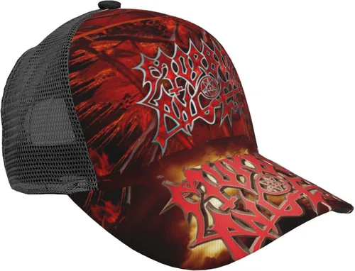 Vista 6 de Morbid Metal Band Angel Adjustable Baseball Cap Comfortable Men's Mesh Fishing Hat Snapback Trucker Hat Classic Suitable for Outdoors Such as Garden