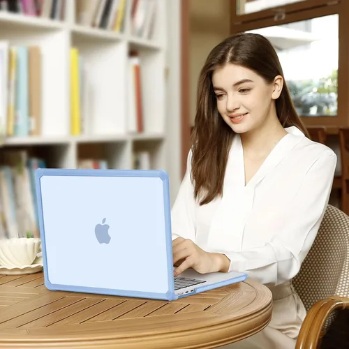 Vista 5 de MOSISO - Funda compatible con MacBook Air de 13 pulgadas M5 2026 M4 M3 M2 2025-2022 A3449 A3240 A3113 A2681, Kit 3 en 1 resistente a las grietas