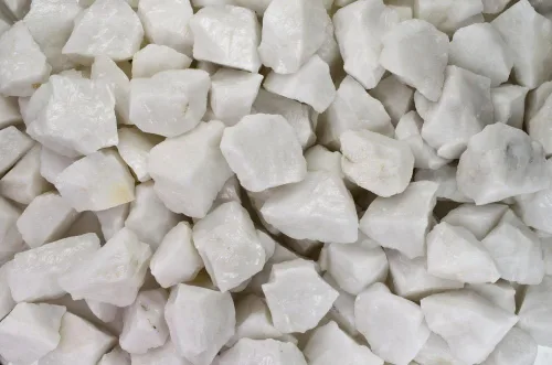 Vista 5 de Fantasia Materiales 1 lb White King Quartz Rough Stones de la India