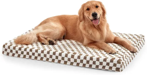 Vista 8 de JOEJOY Cama para Perros Medianos, Cama Ortopédica Grande para Perros con Funda Lavable Extraíble, Linda Cama de Felpa Moderna y Espuma Viscoelástica