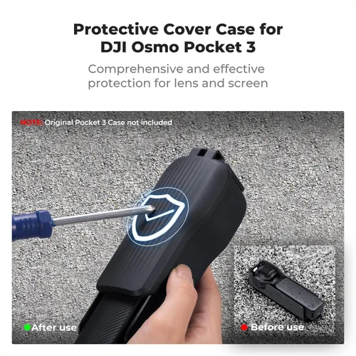 Vista 2 de K&F CONCEPT Funda protectora para lente de cardán compatible con DJI Osmo Pocket 3, DJI Pocket3, tapa de cámara, protector de lente interior suave