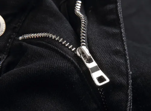 Vista 4 de AITITIA Jeans elásticos rasgados de ajuste regular para hombre
