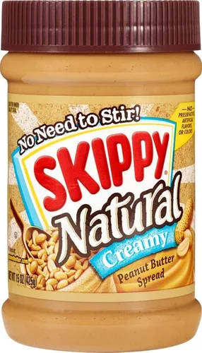 Vista 10 de SKIPPY Squeeze Mantequilla de maní cremosa natural, 6 onzas