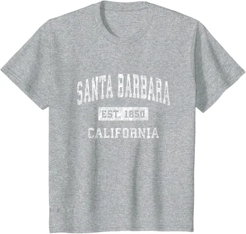 Vista 46 de Camiseta deportiva clásica de Santa Bárbara California CA, Negro, S
