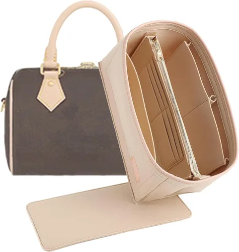 Vista 18 de Doxo Organizador de fieltro para bolso LV Speedy 20, Alma BB, Noe, Beige