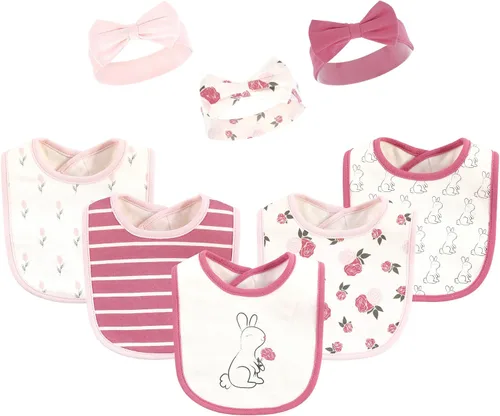 Vista 38 de Hudson Baby Conjunto de babero y diadema de algodón unisex para bebé Leopard Mamas Mini