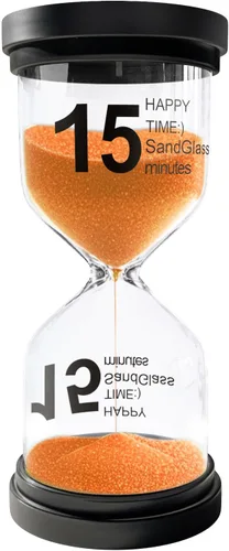Vista 13 de Temporizador de arena de 1 minuto, reloj de arena de plástico para niños, temporizador de reloj de arena acrílico, reloj de arena pequeño de 1 Rojo