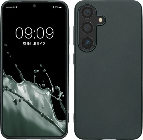 Vista 233 de kwmobile Funda compatible con Samsung Galaxy S23 - Funda protectora de silicona TPU suave y delgada - Piedra antigua