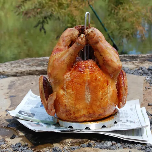 Vista 6 de Bayou Classic 3016 Freidora de pavo para exteriores de 30 cuartos con cesta y olla