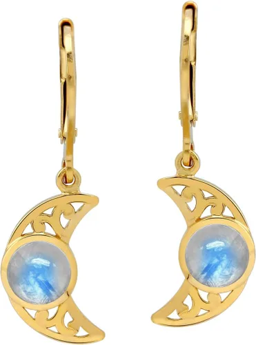 Vista 20 de Silvershake Aretes colgantes o colgante o colgante de plata de ley 925 chapada en oro amarillo con dije o colgante con cadena de 18 pulgadas