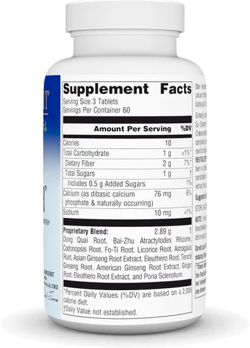 Vista 2 de Planetary Herbals Revitalizador de Ginseng, 964 mg, Tabletas, 180 Tabletas