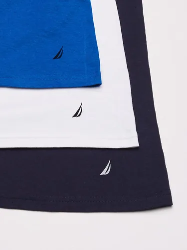 Vista 3 de Camiseta de algodón con cuello redondo - Varios paquetes