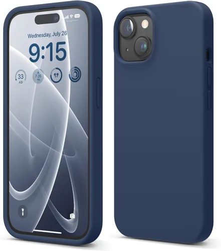 Vista 17 de elago Compatible con Funda para iPhone 15, Funda de Silicona Líquida, Cubierta Protectora de Cuerpo Completo, Resistente a Golpes, Diseño Delgado