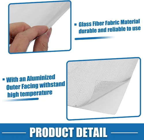 Vista 5 de Funda protectora térmica para automóvil, protección contra el calor extremo, cubierta térmica aluminizada de 60 x 12 pulgadas