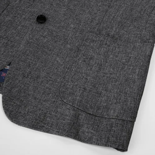 Vista 6 de PJ PAUL JONES Chaqueta deportiva casual para hombre, chaqueta de negocios ligera con dos botones