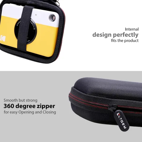 Vista 6 de LTGEM - Funda para cámara de impresión instantánea KODAK Printomatic Negro