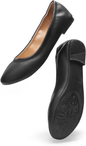 Vista 4 de DREAM PAIRS Zapatos planos para caminar de bailarina Sole-Happy para mujer