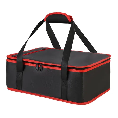 Vista 11 de Bodaon Bolsa aislante para cazuela, se adapta a platos de horno de 9 x 13 y 11 x 15 pulgadas con tapa, portadores de cazuela para alimentos Negro