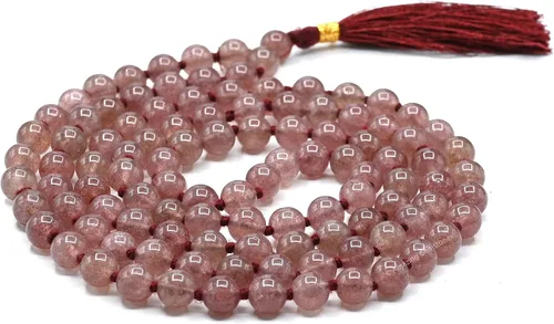 Vista 2 de Amazing Gemstone Japa Mala - Collar de 108 cuentas de oración y pulsera de muñeca Mala para meditación
