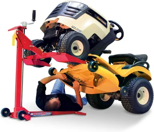 Vista 2 de MoJack EZ MAX 45001 - Gato elevador para cortacésped, 450 libras, giro cero