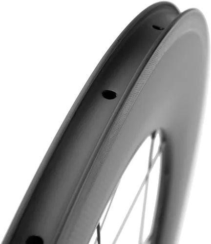 Vista 8 de Ruedas de carbono 700c acabado mate Clincher Road Wheelset 700C 88MM freno de llanta